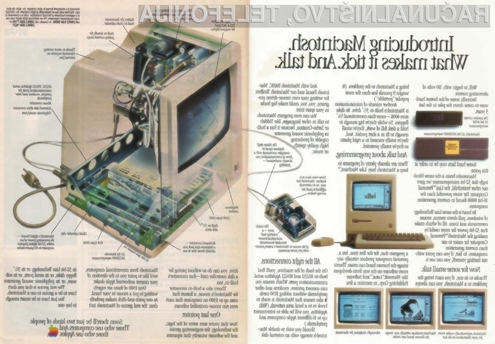 1984: »Kmalu boste le dve vrsti ljudi,« piše na Applovem oglasu. »Tisti, ki uporabljajo računalnike, in tisti, ki uporabljajo Apple.«
