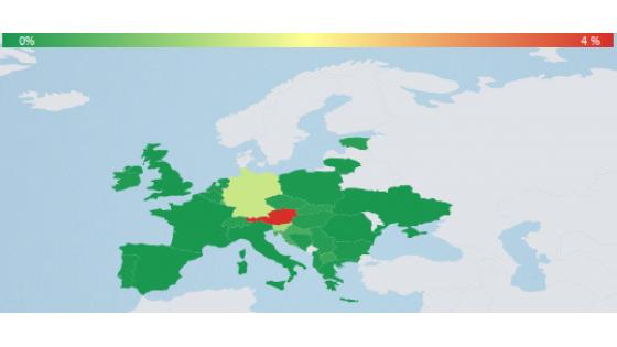 Slovenija je po stopnji okuženosti na tretjem mestu