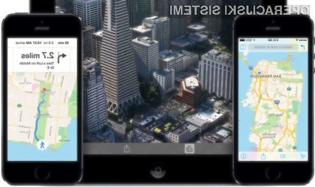 Prenovljeni kartografski sistem Apple Maps naj bi bil vsaj za razred boljši od Googlovega!