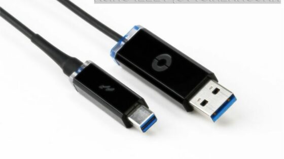 Optični kabel USB podjetja Corning omogoča prenose podatkov s hitrostjo do 5 gigabitov na sekundo.