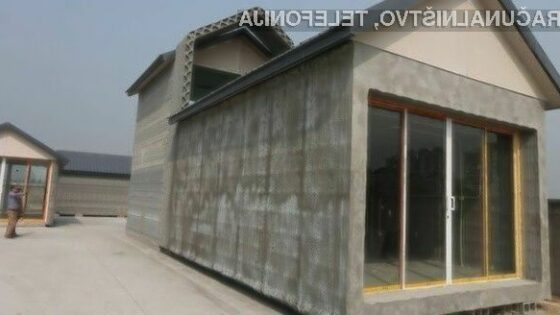Z izjemnim tiskalnikom 3D podjetja WinSun je mogoče v enem dnevu postaviti do deset srednje velikih hiš!