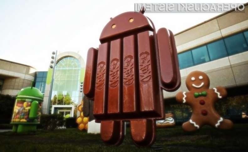 Najnovejši Android 4.4 KitKat zaradi velike »razdrobljenosti« težko zaide na starejše mobilne naprave