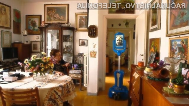 Robot Robin spremlja 94-letno Italijanko na njenem domu