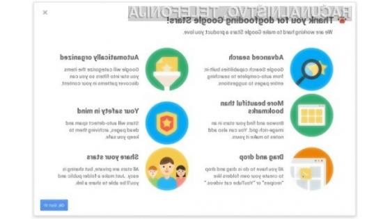 Google Stars bo uporabnikom spletnega brskalnika Chrome na voljo kot storitev računalništva v oblaku.