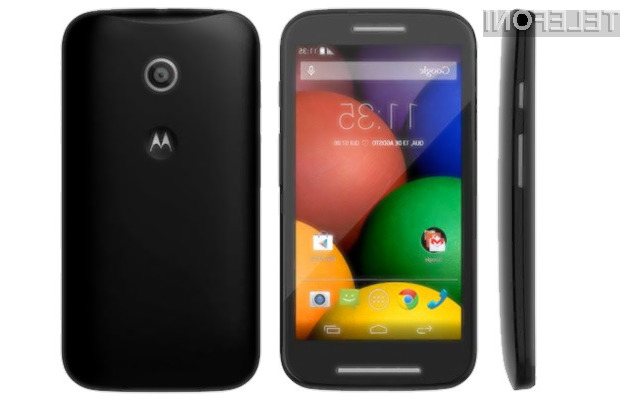Za mobilnik Motorola Moto E naj bi bilo v Evropi potrebno odšteti manj kot 200 evrov.