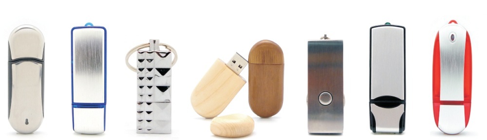 USB ključi so na voljo v številnih oblikah, barvah in materialih.
