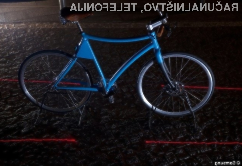 Pametno kolo Samsung naj bi kolesarjem zagotovilo precejšnjo mero dodatne varnosti.