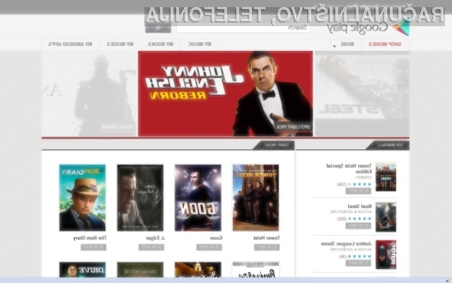 Priljubljena storitev Google Play Movies je ža ponovno obšla Slovenijo!