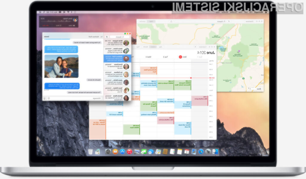 Grafični vmesnik operacijskega sistema OS X Yosemite navdušuje v vseh pogledih!
