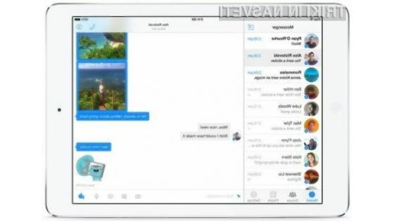 Prenovljeni Facebook Messenger za iPad je povsem prilagojen večjem zaslonu tabličnega računalnika!