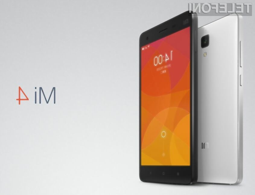 Pametni mobilni telefon Mi4 naj bi si po zagotovilih inženirjev podjetja Xiaomi lastil lovoriko najzmogljivejšega mobilnika Android.