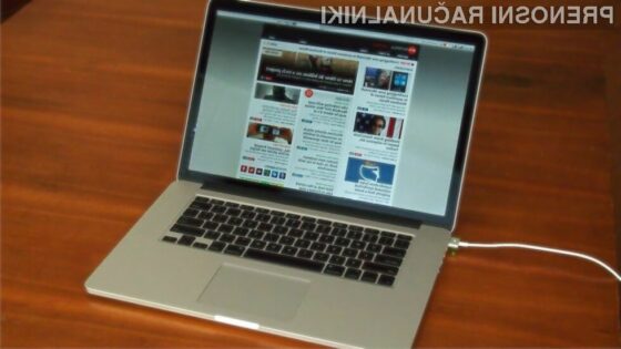 Novi prenosniki Apple MacBook Pro z zaslonom Retina bodo zaradi zmogljive strojne opreme dragi kot žafran.
