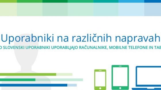 Kako slovenski uporabniki uporabljajo računalnike, mobilne telefone in tablice
