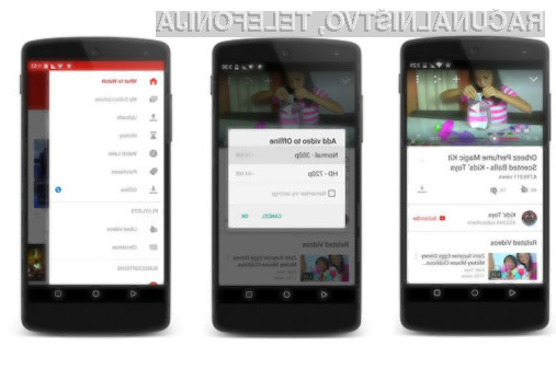 Shranjene vsebine iz YouTubea lahko uporabniki na pametnih mobilnih telefonih in tabličnih računalnikih hranijo do 48 ur.
