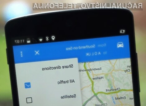 Novi Google Maps za Android omogoča hitro in enostavno deljenje poti preko bogate palete družbenih omrežji.