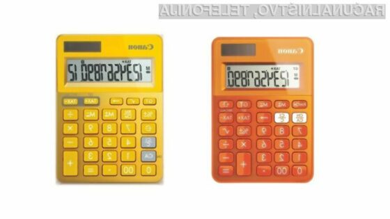 Canon prinaša barve v domove in pisarne z novimi modeli kalkulatorjev