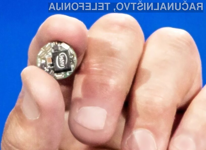 Miniaturni računalnik Intel Curie je pisan na kožo izdelovalcem nosljive elektronike!