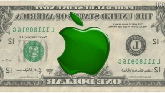 Vrednost podjetja Apple trenutno znaša več kot preračunanih 630 milijard evrov.