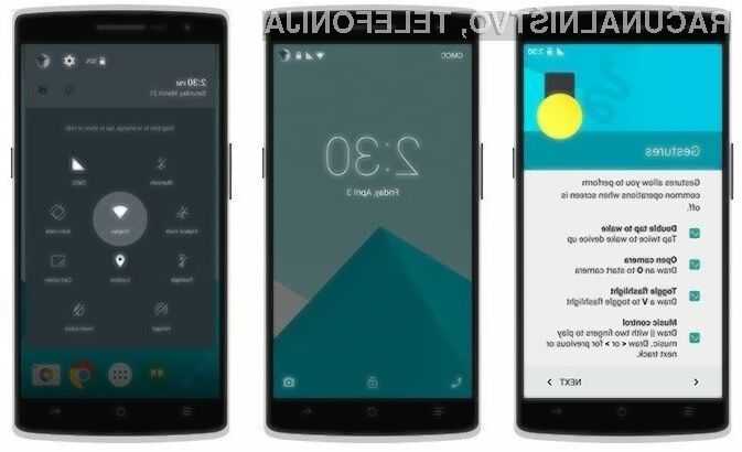 Uporabniški vmesnik operacijskega sistema OxygenOS je na las podoben Androidu 5.0, a je občutno hitrejši.