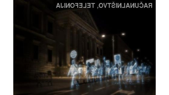 Hologrami so lahko odličen pripomoček za izvajanje protestov.