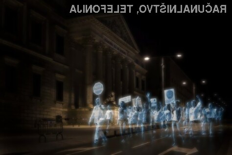 Hologrami so lahko odličen pripomoček za izvajanje protestov.