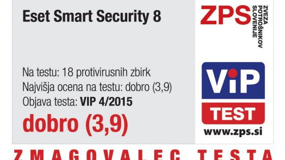 ESET Smart Security 8 je zmagovalec