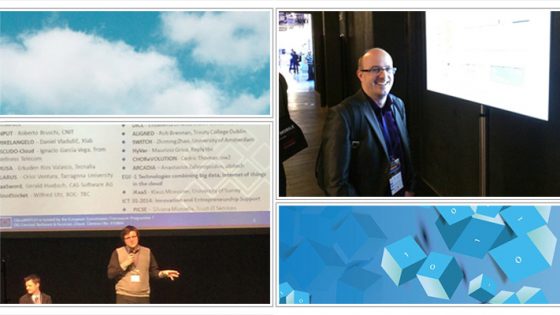 Koordinator projekta, dr. Daniel Vladušič, in tehnični koordinator Gregor Berginc sta predstavljala projekt MIKELANGELO na konferenci NetFutures 2015 v Bruslju.