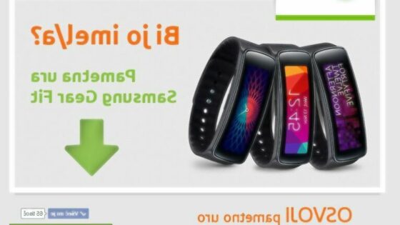 Podarjamo TOP pametno uro - Samsung Gear Fit!
