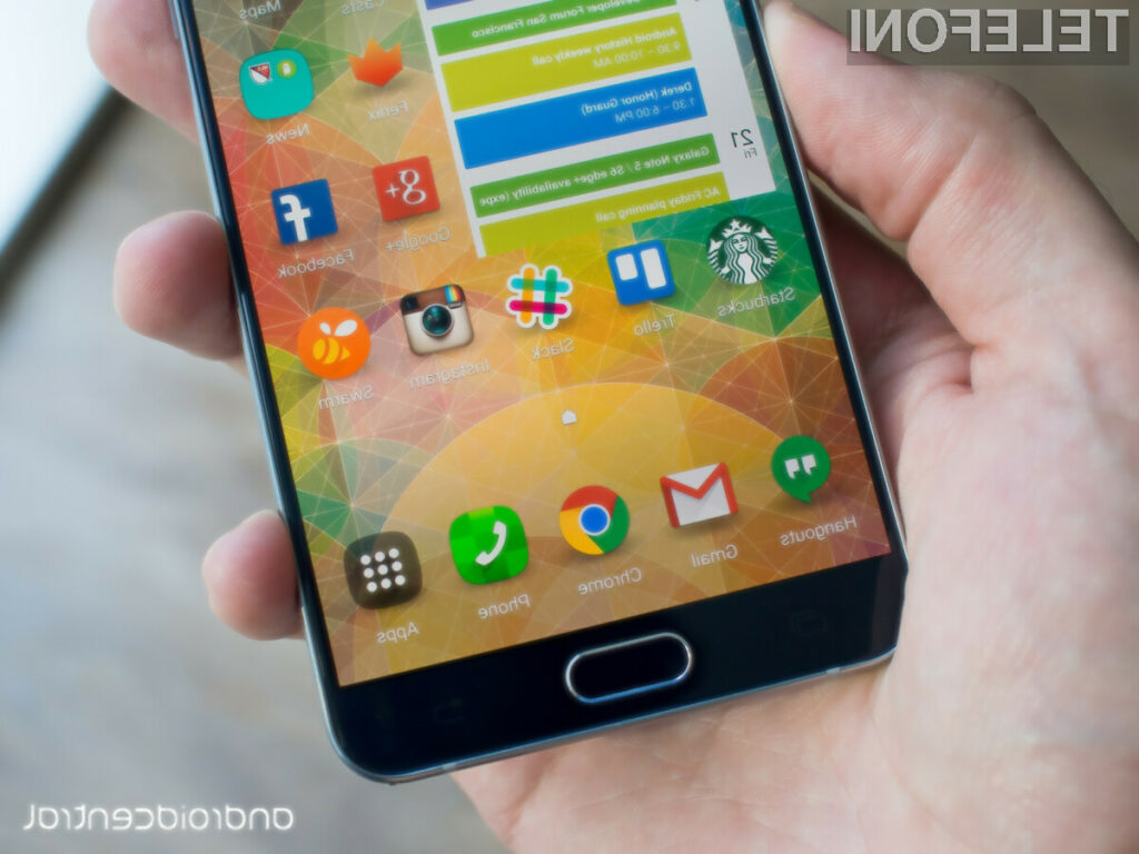 Samsung Galaxy Note 5 je trenutno opremljen z najkakovostnejšim zaslonom.