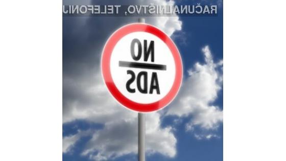 Uporabniki mobilnih naprav vsaj zaenkrat še ne posegajo po sredstvih za blokiranje oglasnih vsebin!