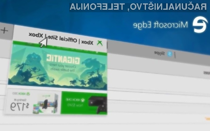 Spletni brskalnik Microsoft Edge za Xbox One bo omogočil hitrejše brskalnike in boljšo uporabniško izkušnjo.