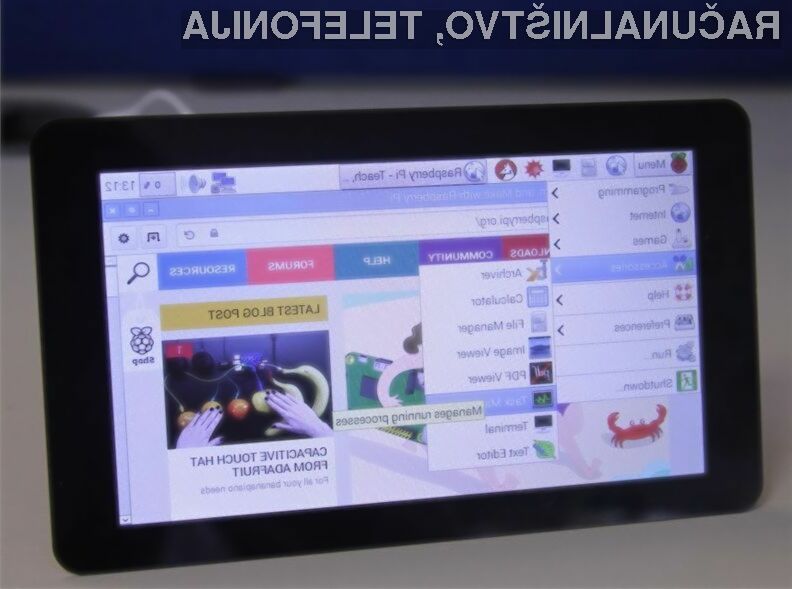 Namenski 7-palčni zaslon, občutljiv na dotik se odlično prilega računalniškemu sistemu Raspberry Pi.