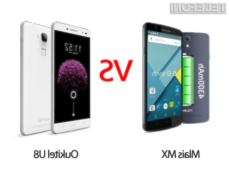 Bitka 100-evrskih kitajskih telefonov: Mlais MX Vs. Oukitel U8
