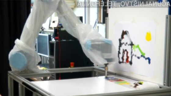 Za risanje slik na platno roke niso več potrebne!