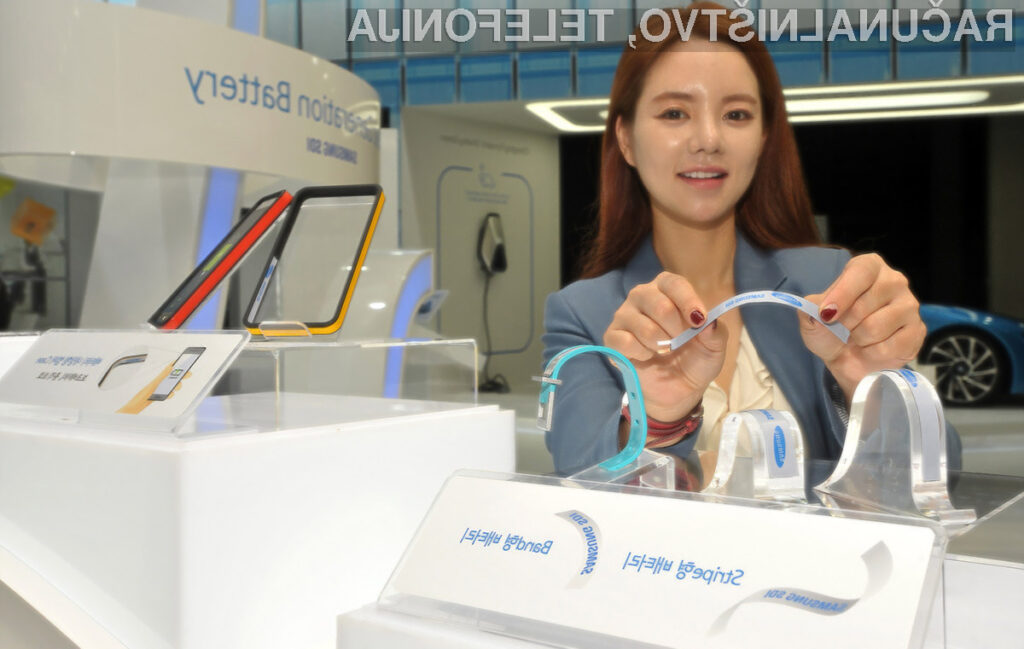 Upogljiva baterije podjetja Samsung obetajo izdelke nosljive elektronike povsem nenavadnih oblik.