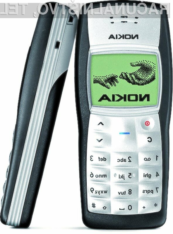 Največ uporabnikov storitev mobilne telefonije uporablja mobilnik Nokia 1100.