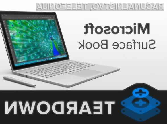 Microsoftov kompaktni prenosni računalnik Surface Book je vse prej kot enostaven za popravilo!