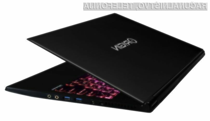 Prenosnik Origin EVO15-S je pisan na kožo igričarjem, ki veliko potujejo.