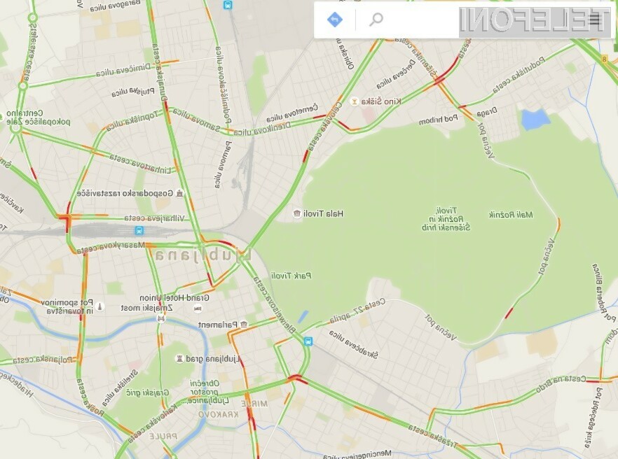 Prometne informacije v Google Maps bodo kmalu dosegljive tudi za večja slovenska mesta.