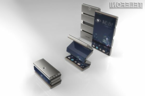 Zložen mobilnik Drasphone je komajda večji od običajnega pomnilniškega ključa USB.