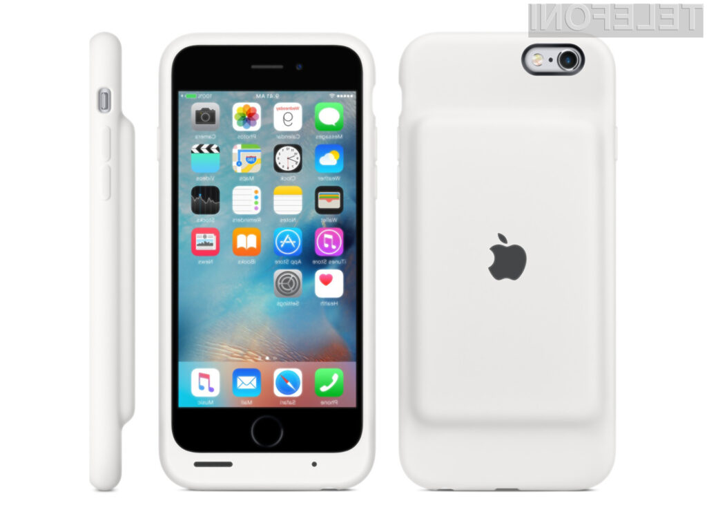 Zaščitni etui z dodatno baterijo Apple Smart Battery Case povsem »uniči« lepoto mobilnika iPhone 6s!
