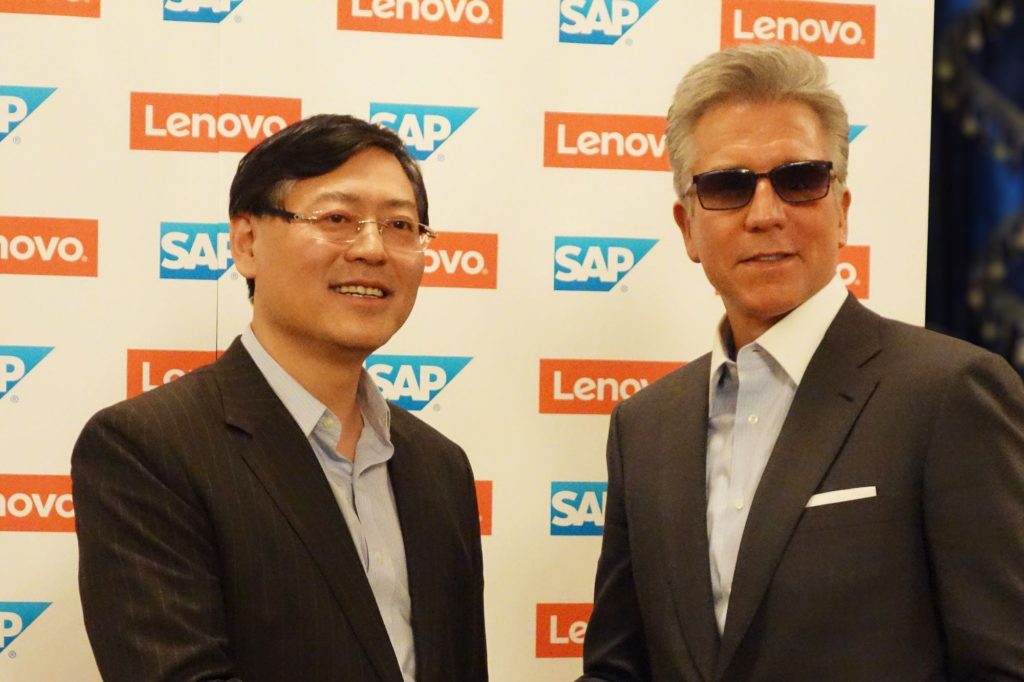 Yang Yuanqing, Lenovo and Bill McDermott, SAP