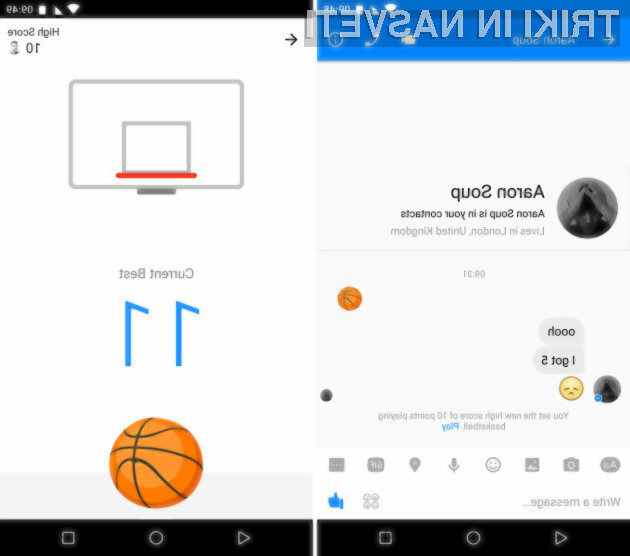 Preprosta košarkarska igra v spletni klepetalnici Facebook Messenger vas bo zagotovo takoj prevzela.