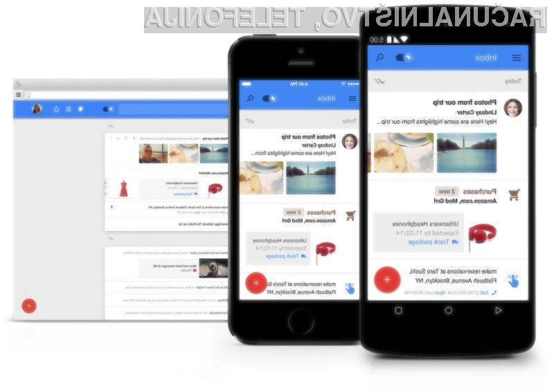 Novi mobilni Google Inbox nam bo pomagal pri obvladovanju množice elektronskih sporočil.