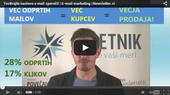 [Video] Testirajte naslove e-mail sporočil