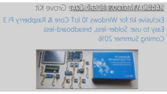 Komplet Microsoft Seeed Windows 10 IoT Grove Kit bo naprodaj letos poleti.