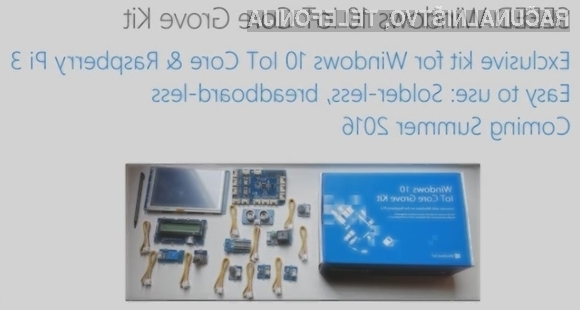 Komplet Microsoft Seeed Windows 10 IoT Grove Kit bo naprodaj letos poleti.