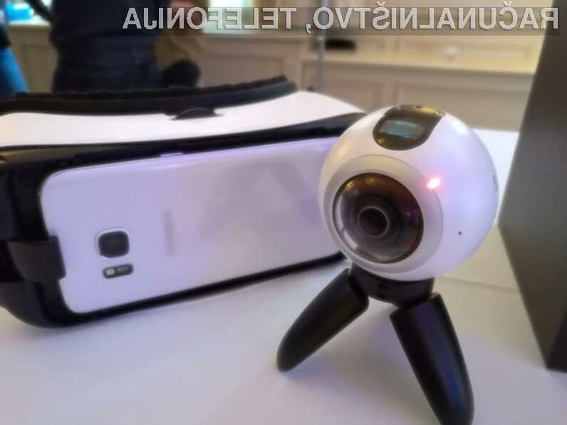 Kamera Samsung Gear 360 je pisana na kožo izdelavi vsebin za navidezno resničnost.