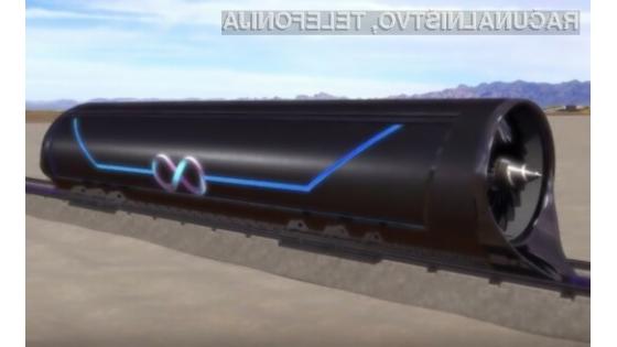 Superhitri vlak Hyperloop bo lahko potnike prevažal s hitrostjo do 1.200 kilometrov na uro.