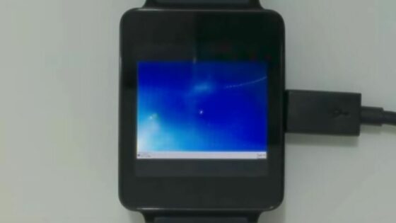 Neverjetno! Windows 7 na pametni ročni uri Android Wear